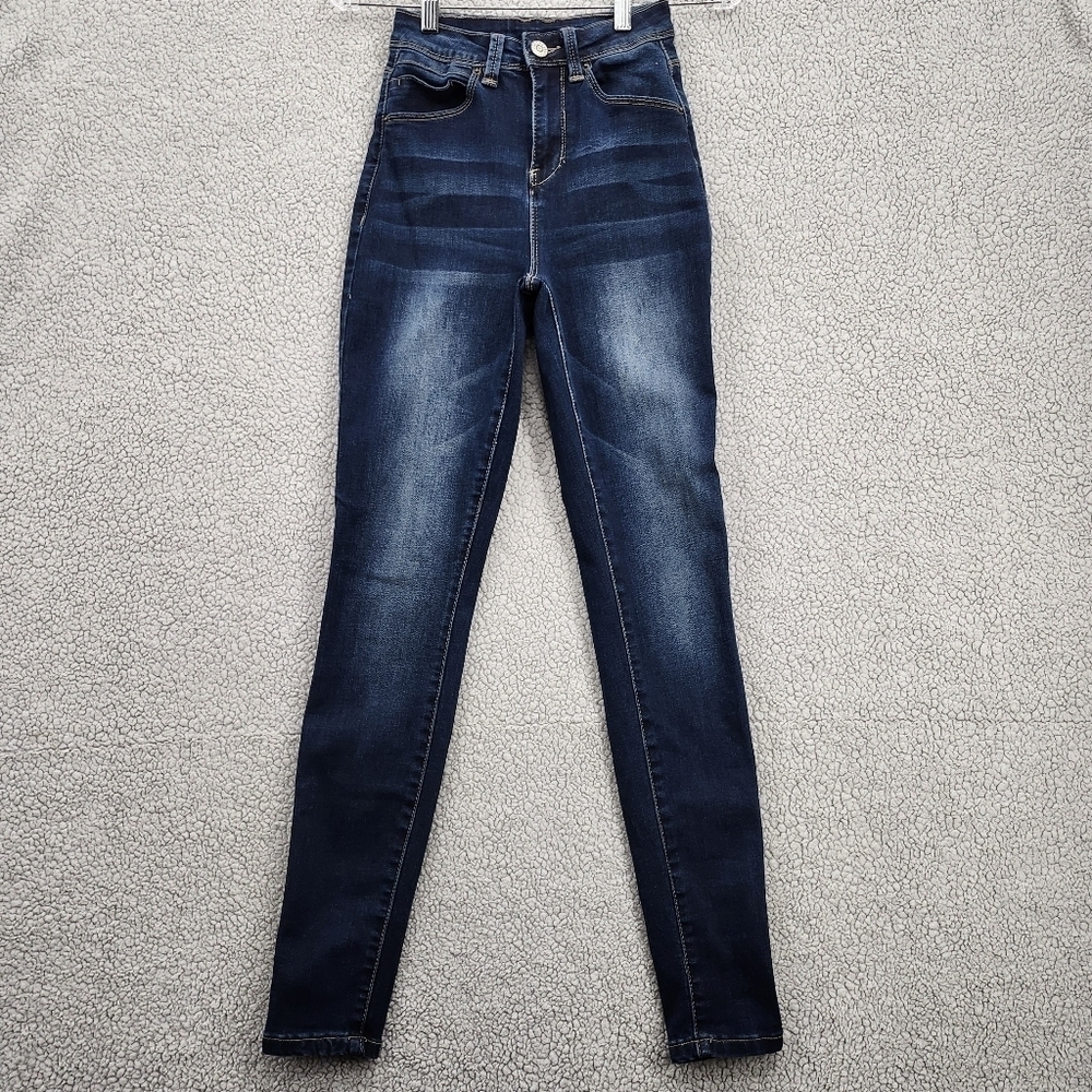 Secrets With Love Jeans Womens  Size 1 / 25 Blue Denim Destressed Stretch